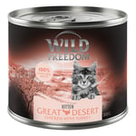 Ekonomipack: Wild Freedom Kitten 12 x 200 g - Wild Desert - Turkey & Chicken