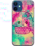 Apple iPhone 12 mini Transparent Mobilskal Cupcake