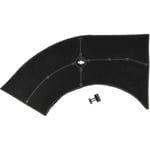 Filtre à charbon actif remplacement pour Bauknecht 482000028074, 481281718533, 482000003806 pour hotte aspirante - 28 x 13,3/9,5 x 2,6 cm - Vhbw