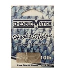 Theseus Barbed Stronghold - Pack of Ten(10) Size 10 Hooks to 10 lb Nylon