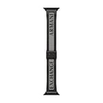 Armani Exchange Bracelet en acier inoxydable, noir, pour Apple Watch® de 42/44/45 mm, pour homme, AXS8028