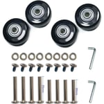 4 hjul Hållbar Mute Bagage Resväska Ersättningshjul Gummi Svänghjul Reparationssatser (50 mm X 18 mm) - Perfet