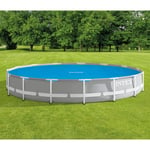 INTEX Poolöverdrag solenergi blå 448 cm polyeten 3202951