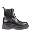 Tommy Hilfiger Womens Monochromatic Chelsea Boots - Black - Size UK 7