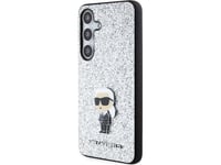 Karl Lagerfeld Klhcs24mgcnpsg S24+ S926 Silver/Silver Hårt Fodral Fast Glitter Ikonisk Logotyp Metallstift