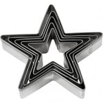 Creativ Pepparkaksformar /Stansformar - H: 8 cm Stjärna 5 st