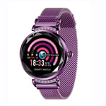 KYLN Smart watch Waterproof Women ladies fashion Smartwatch Heart rate monitor Fitness Tracker For android and IOS-Purple