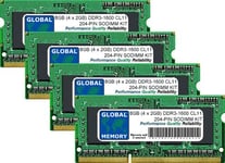 8GB (4 x 2GB) DDR3 1600MHz PC3-12800 204-PIN SODIMM MEMORY RAM KIT FOR INTEL IMAC 27" (LATE 2012 - LATE 2013)
