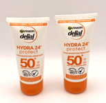 Garnier Delial Hydra 24h Protect Protective Milk SPF50 50ml 2 Pieces