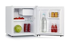 Severin Mini Réfrigérateur Mini Bar, Pose Libre, Largeur 44,5 cm, 45 Litres, Compartiment froid 5 Litres, Classe énergétique E, Porte réversible, 80 kWh/an, 40 dB, Blanc, KB 8884