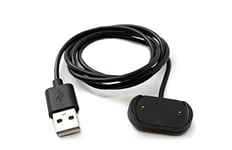 System-S USB 2.0 Cable 100 cm Charging Cable for Amazfit T-Rex 2 Smartwatch in Black