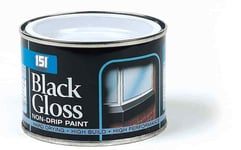 Hard Drying Black Gloss Non-Drip Paint 180ml Tin Interior Exterior