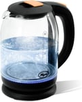 Nyra Electric Kettle/Glass Kettle 1500W- 1.8L - Illuminating Blue LED -... 
