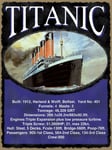 Titanic Statistics - Metal Wall Sign (Large)