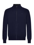 Hackett London Lambswool Fzip Marinblå