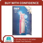 Oral-B Pro 680 Rechargeable Electric 3D Toothbrush with Travel Case - Pink/White