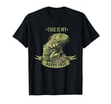 Funny This is my happy face Dragons Reptile Bearded Dragon T-Shirt