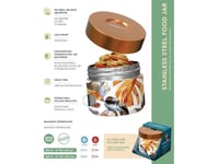 Quokka Whim Matburk - Termisk Lunchlåda / Lunchtermos 600Ml (Marble)