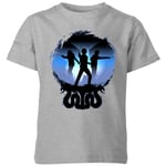 Harry Potter Silhouette Attack Kids' T-Shirt - Grey - 7-8 Years