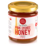 Raw Organic Pink Lychee Honey from Mexico Mexico 227g - Unpasteurised, Certified Organic, with Enzymes Pollen and Propolis - Crystallised Tastes of Jasmine Flowers and Lychee - Latin Honey Shop