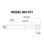 Merlin Replacement Headset Bearings - Single / 49mm x 37mm 7mm (45/45 Degree)