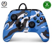 Manette filaire améliorée pour Xbox Series X/S PowerA Camouflage bleu