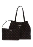GUESS Vikky Tote, Bag Women, Brown, Taille Unique