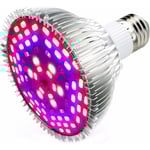50W 78LED Växtlampa Glödlampa Växtbelysning E27 med 7 Våglängd AC