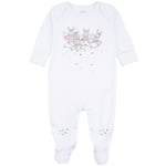 Livly sweet dreams angels cover footie – white/pink - 3-6m