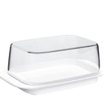 Mepal - Beurrier - blanc - pour 250 gr de beurre - couvercle transparent - rentre parfaitement dans la porte du réfrigérateur - convient au lave-vaisselle - nouvelle édition