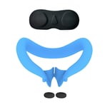 Meta Quest 3 VR Headset ansiktsmask linsskydd 2 rocker cap Blå