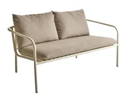 Brafab - Bendt 2-sits Utesoffa Pearl White/Teddy Beige