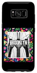 Galaxy S8 Enjoy Cool Floral Brooklyn Bridge New York City USA Skyline Case