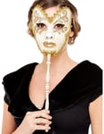 Venetiansk Beige Ansiktsmask med Pinne