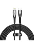Baseus USB-C cable for Lightning Glimmer Series 20W 2m (Black)