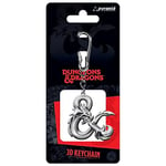 Dungeons and Dragons 3D Keyring (Dragon Ampersand Design) Carabiner Key Ring, Zip Pull or Backpack Key Chain Charm, Disney Key Chains for Women, Disney Key Chains for Men - Official Merchandise