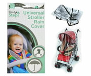 Universal Pushchair buggy stroller Rain Cover Transparent