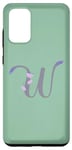 Galaxy S20+ Green Elegant Lavender and Butterfly Monogram W Case