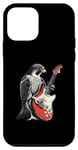 Coque pour iPhone 12 mini Faucon pèlerin jouant de la guitare