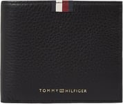 Tommy Hilfiger Homme Portefeuille Cc avec Porte-Monnaie, Multicolore (Black), Taille Unique