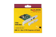 Delock - USB-adapter - PCIe 3.0 x4 - USB-C 3.1 Gen 2 x 1 + USB 3.1 Gen 2 x 1
