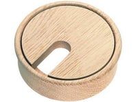 Oak Maple Beech Desk Tidy Cable Grommet - Laquered or Unlaquered. (Maple Unlaquered, Wood)