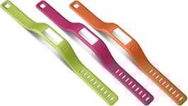Armband Garmin Vivofit orange/rosa/grön 3-pack large