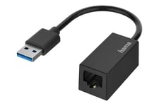 Hama Essential Line - netværksadapter - USB 3.0 - Gigabit Ethernet x 1
