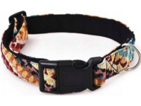 Barry King Hundhalsband, i slitstarkt tyg, boho-mönster, 1.9x35-50cm