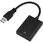 Adaptateur USB 3.0 vers HDMI,Convertisseur HDMI vers USB 3.0 1080P Full HD Adaptateur USB HDMI Vidéo Audio Adapter pour PC HD[L621]