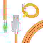 2m 120W snabb iphone laddare orange - USB-A till Lightning orange