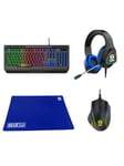 CELLY SPARCO - Gaming Kit 4in1 POLE POSITION [SPARCO COLLECTION] - Gaming Tastatur - Amerikansk engelsk - Sort