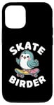 iPhone 12/12 Pro Skate Birder Cute Skateboard Bird Lover Tees Decor and More Case