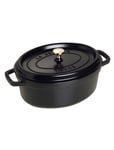La Cocotte - Oval Home Kitchen Pots & Pans Casserole Dishes Black STAUB